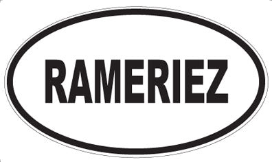 RAMERIEZ - Oval Magnet