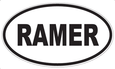 RAMER - Oval Magnet