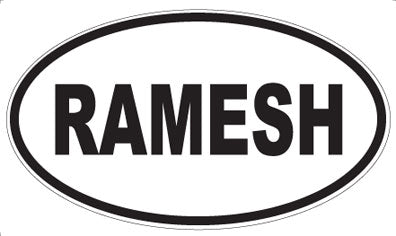RAMESH - Oval Magnet