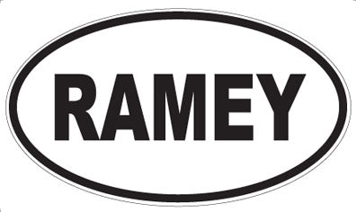 RAMEY - Oval Magnet