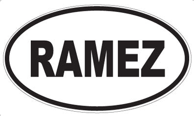 RAMEZ - Oval Magnet