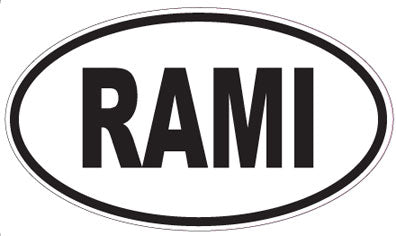 RAMI - Oval Sticker