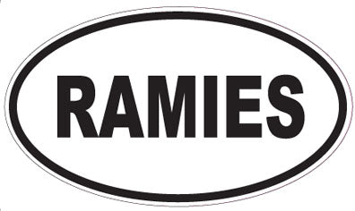 RAMIES - Oval Sticker