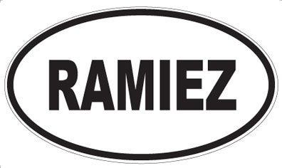 RAMIEZ - Oval Magnet