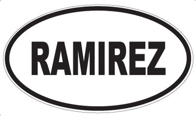 RAMIREZ - Oval Magnet