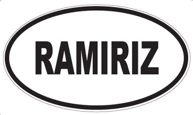 RAMIRIZ - Oval Magnet