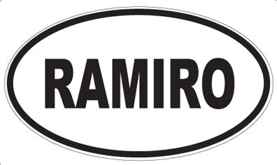RAMIRO - Oval Magnet