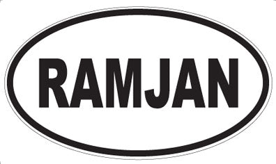 RAMJAN - Oval Magnet