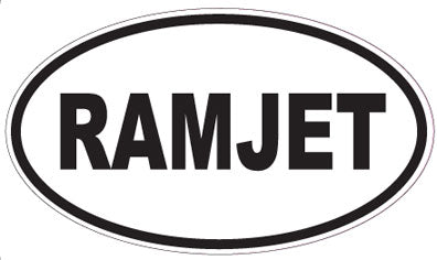 RAMJET - Oval Sticker