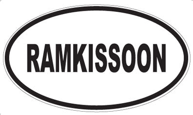 RAMKISSOON - Oval Magnet