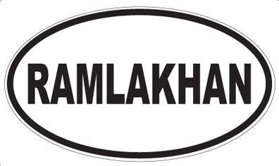 RAMLAKHAN - Oval Magnet
