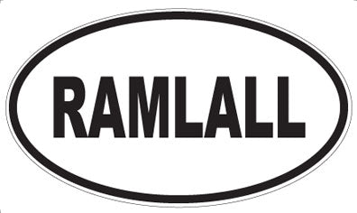 RAMLALL - Oval Magnet