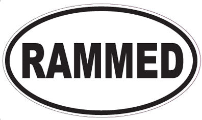 RAMMED - Oval Sticker