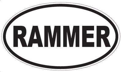 RAMMER - Oval Sticker