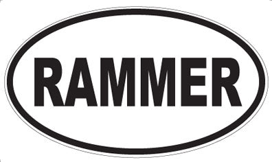 RAMMER - Oval Magnet
