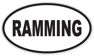 RAMMING - Oval Magnet