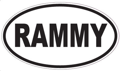 RAMMY - Oval Sticker