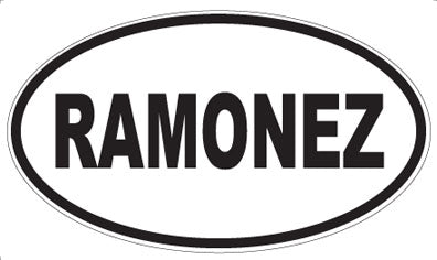 RAMONEZ - Oval Magnet
