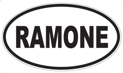 RAMONE - Oval Magnet