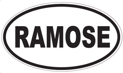 RAMOSE - Oval Sticker
