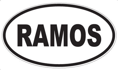 RAMOS - Oval Magnet