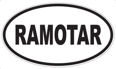 RAMOTAR - Oval Magnet