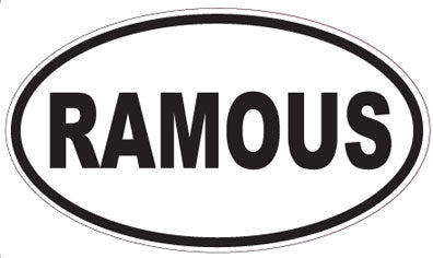 RAMOUS - Oval Sticker