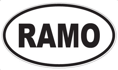 RAMO - Oval Magnet