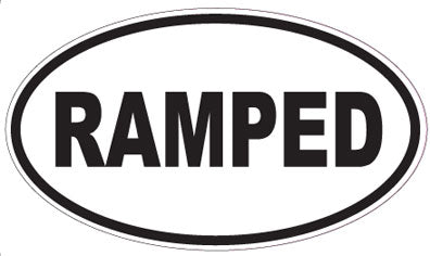 RAMPED - Oval Sticker