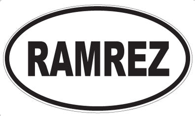 RAMREZ - Oval Magnet