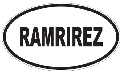 RAMRIREZ - Oval Magnet