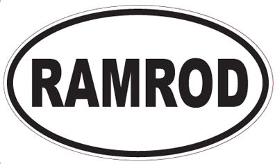 RAMROD - Oval Sticker