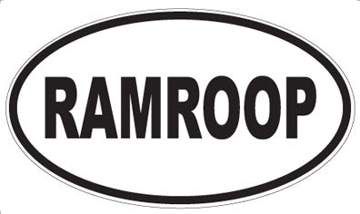 RAMROOP - Oval Magnet
