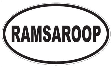RAMSAROOP - Oval Magnet