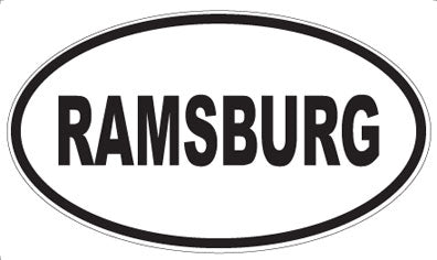 RAMSBURG - Oval Magnet