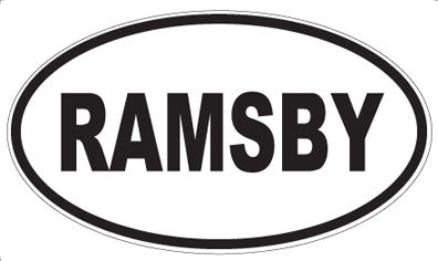 RAMSBY - Oval Magnet