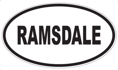 RAMSDALE - Oval Magnet