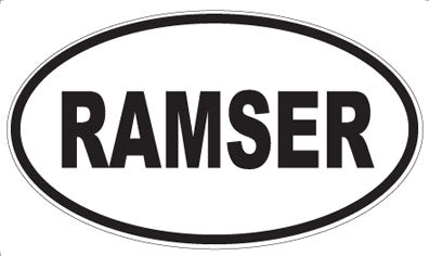 RAMSER - Oval Magnet