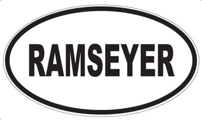 RAMSEYER - Oval Sticker