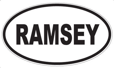 RAMSEY - Oval Magnet