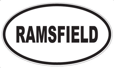 RAMSFIELD - Oval Magnet