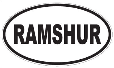 RAMSHUR - Oval Magnet