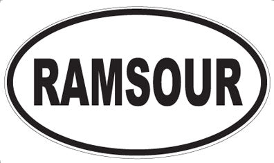RAMSOUR - Oval Magnet