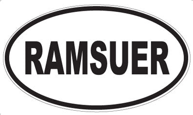 RAMSUER - Oval Magnet
