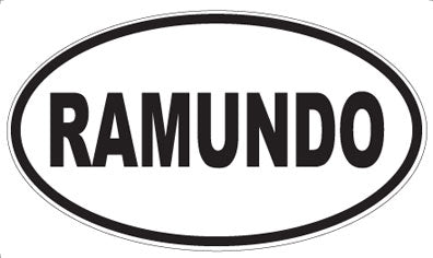 RAMUNDO - Oval Magnet