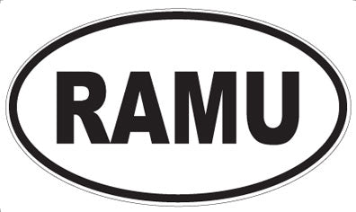 RAMU - Oval Magnet