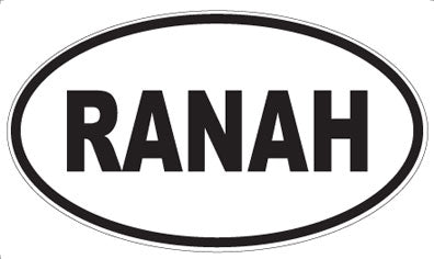 RANAH - Oval Magnet