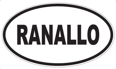 RANALLO - Oval Magnet