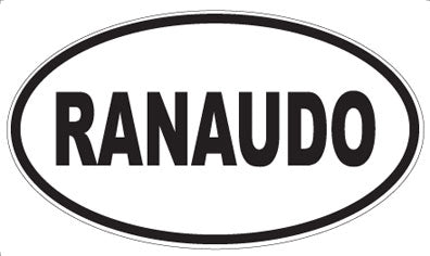 RANAUDO - Oval Magnet