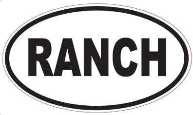 RANCH - Oval Magnet